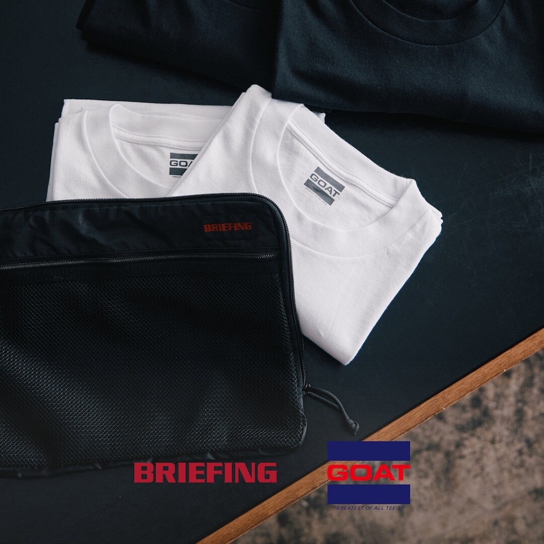 【BRIEFING × GOAT｣コラボパックT発売】